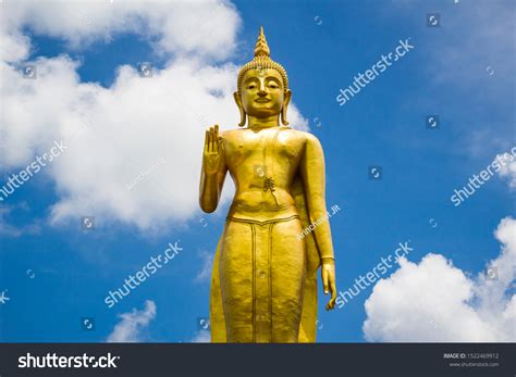 Phra Buddha Mongkol Maharaj Standing Buddha Stock Photo