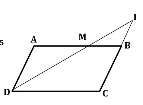 Soit ABCD Un Parallelogramme Tels Que AB 8 Et AD 4 5 Soit I Un