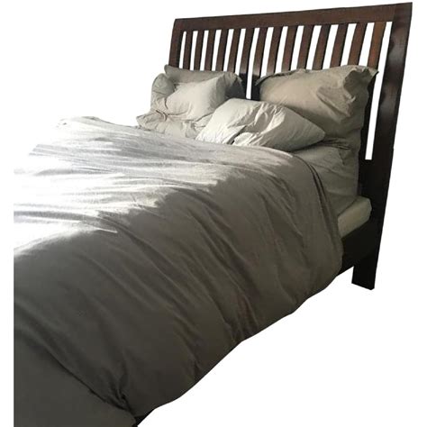 Atlantic Bedding And Furniture Queen Size Wooden Bed Frame Aptdeco