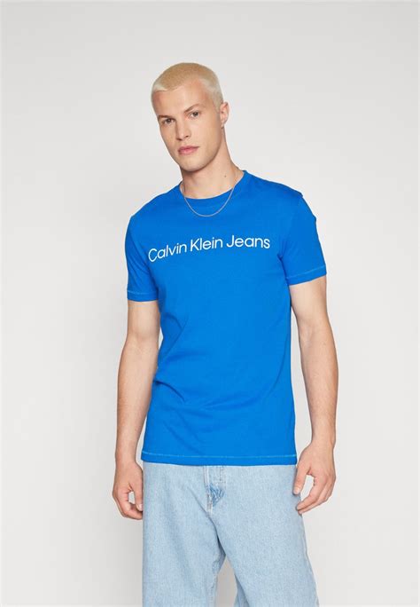 Calvin Klein Jeans Institutional Logo Slim Tee Print T Shirt Kettle