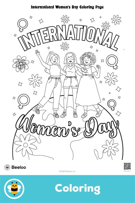 Free Coloring Sheet International Women's Day Coloring Pages