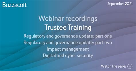 Trustee Training Webinar Recordings Slide Decks And Qanda