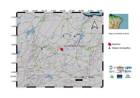 Tremor De Terra De Magnitude Registrado No Interior Da Para Ba