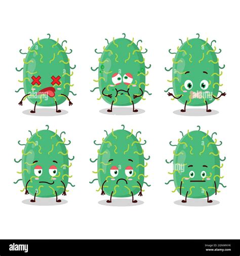 Zygote Virus Cartoon Character With Nope Expression Stock Vector Image