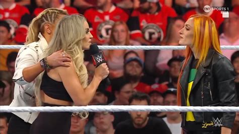 Becky Lynch Trish Stratus And Zoey Stark Segment Raw August 21 2023