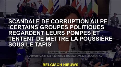 Scandale De Corruption Pe Certains Groupes Politiques Regardent Leurs