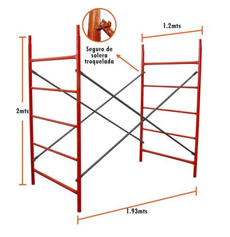 Andamio Banquetero Ligero 1 2x2m Tubular Acero Clickbuy