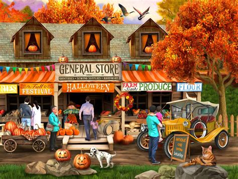 Solve Fall At The General Store Jigsaw Puzzle Online With Pieces