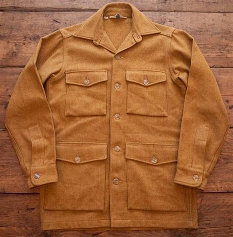 Mens 1960s Woolrich Wool Cpo Jacket Military Jacket Peacoat 1960s