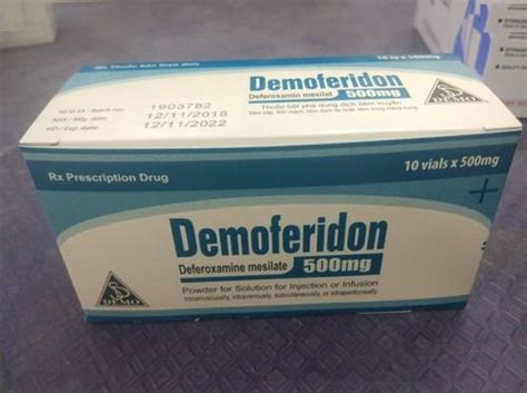 Deferoxamine Injection 500mg Ingredients: Desferrioxamine Mesilate May ...