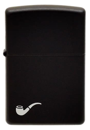 Lighters Zippo Black Matte Pipe Lighter W Pipe Emblem Buy Lighters