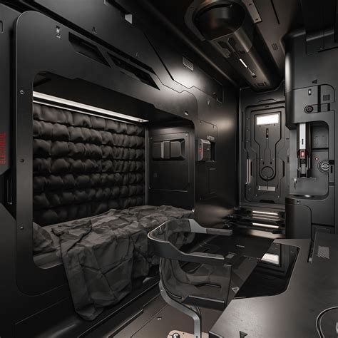 Futuristic Space Station Interior Design