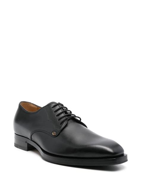 Gucci Double G Leather Derby Shoes Farfetch