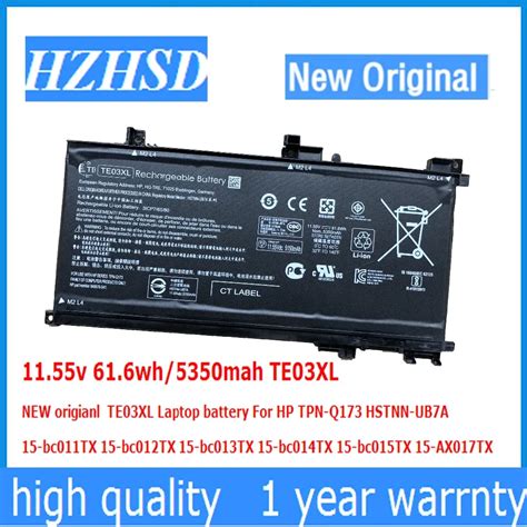 V Wh Mah Te Xl New Origianl Te Xl Laptop Battery For Hp