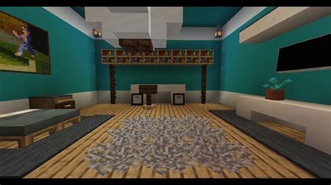 Minecraft дизайн интерьера : современная комната - YouTube