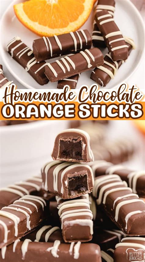 Homemade Chocolate Orange Sticks Are Made With A Delicious Orange Jelly