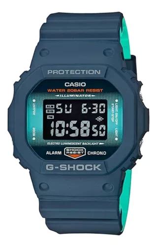 Reloj Pulsera Casio G Shock DW5600 De Cuerpo Color Azul Marino Digital