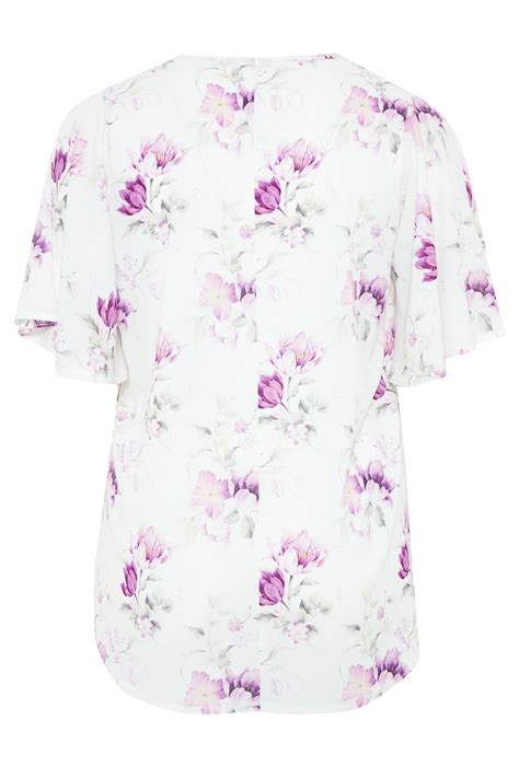 Yours London White Floral Blouse Yours Clothing