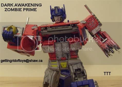 Heavyscratch Dark Awakening Zombie Optimus Prime Cartoon Custom