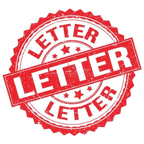 Letter Text On Red Round Stamp Sign Stock Illustration Illustration