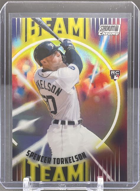 Topps Stadium Club Chrome Bt Spencer Torkelson Tigers Rc Beam