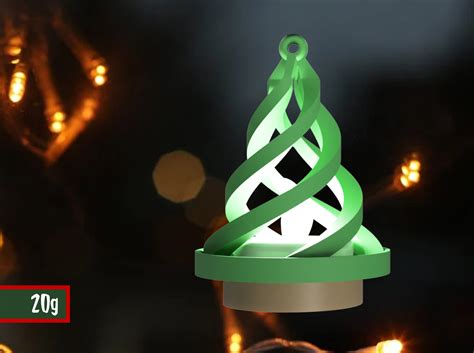 Spiral Tree Lamp Christmas Ornament By Lameen Download Free Stl Model