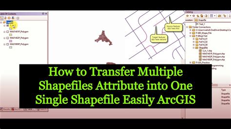 How To Transfer Multiple Shapefiles Attribute Into One Single