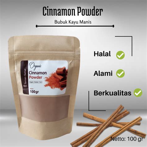 Jual Kayu Manis Bubuk Cinnamon Powder Shopee Indonesia