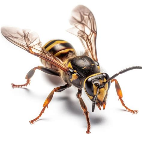 Premium Photo Wasp Isolated On White Background Generative Ai