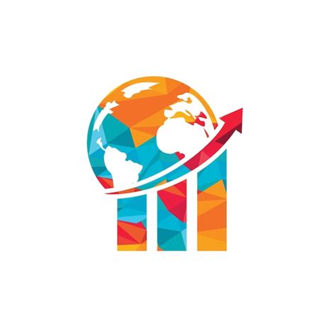 Premium Vector | World finance logo design concept