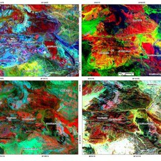 A False Color Composite Landsat Band Ratio Image B B B B And