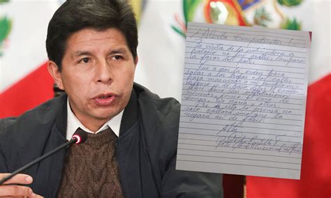 Pedro Castillo Env A Nueva Carta Desde Prisi N Y Se Refiere A Protestas