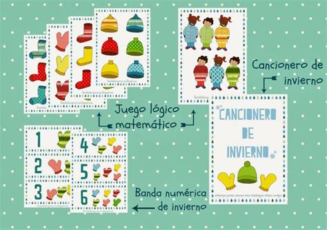 Descargables Pack Invierno Ii Para Educación Infantil Lógica Matemática Educacion Infantil