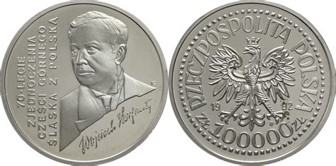 Polen Volksrepublik 100000 Zloty 1992 MW Unification Of Upper Silesia