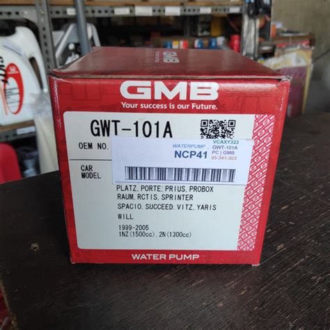 Jual Water Pump GWT-101A Toyota Yaris, Vios GMB Japan - Kota Surabaya ...