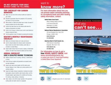 Carbon Monoxide Poisoning Uscg Office Of Boating Safety