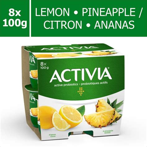 Danone Activia Yogurt Lemon Pineapple 8's | Whistler Grocery Service & Delivery