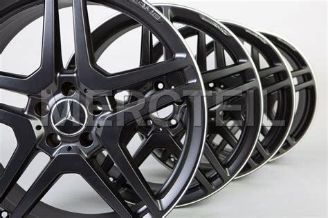 S Class AMG Forged Rims Black Matte 221 Genuine Mercedes AMG B66031380