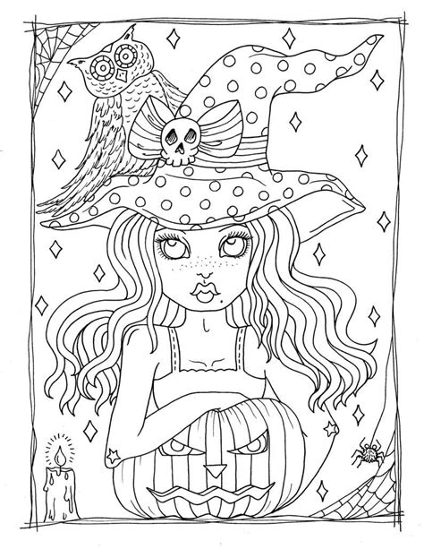 Witch coloring pages | Printable coloring pages - Wonder Day