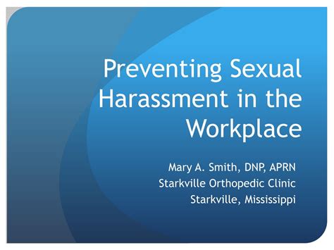 Ppt Preventing Sexual Harassment In The Workplace Powerpoint Presentation Id 295014