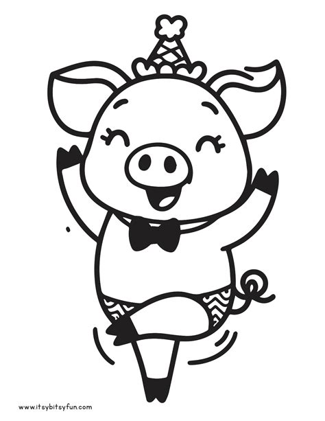 Free Printable Pig Coloring Pages For Kids Itsy Bitsy Fun