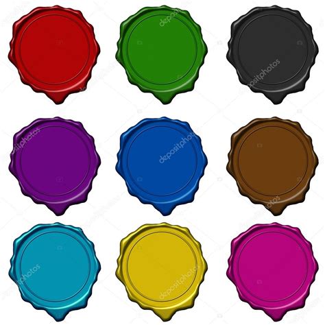 Wax seal colored collection ⬇ Stock Photo, Image by © myper #12564744