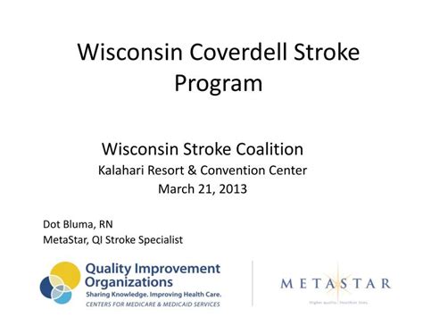 Ppt Wisconsin Coverdell Stroke Program Powerpoint Presentation Free