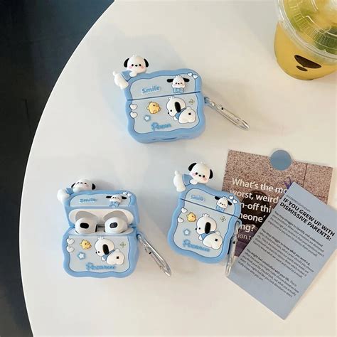 Earphone Case For Airpods Pro 2rd 3d Cute Cartoon Anime Role Kuromi Pochacco Headphone Case For