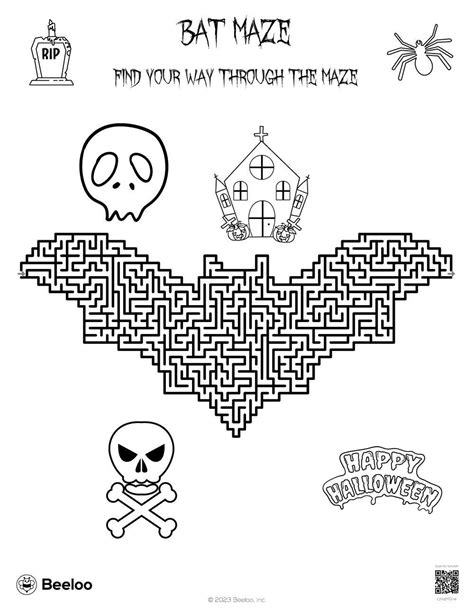 Bat Maze • Beeloo Printable Crafts And Activities For Kids