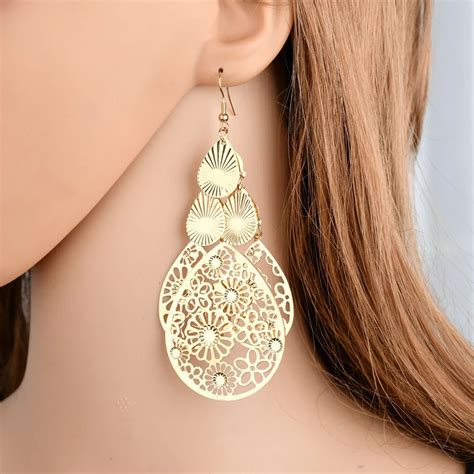 Bohemia Leaves Tassel Earring Earings Fashion Jewelry Leaf Fashion