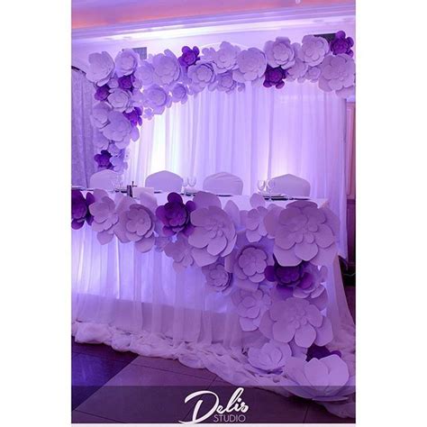 Paper Flower Backdrop Decoration