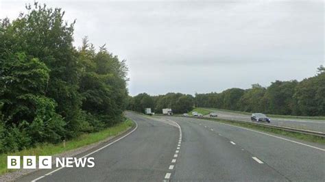 Wrexham Man Dies After Being Hit On Dual Carriageway Bbc News