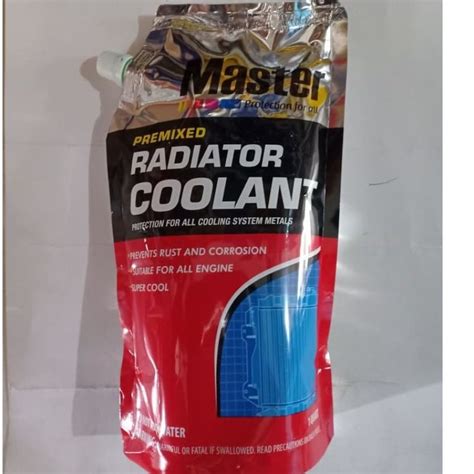 Jual MASTER Air Radiator Coolant Premixed 1 Liter Warna Hijau Dan Merah