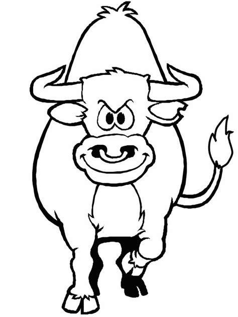 Coloriage Taureau Imprimer Sur Coloriageenfant